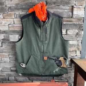 Carhartt Sherpa Lined Heavy Canvas Vest  TXL